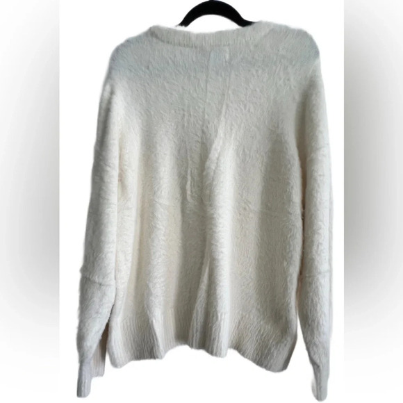 Old Navy Eyelash Sweater, Size XXLT, Crème - Picture 5 of 6